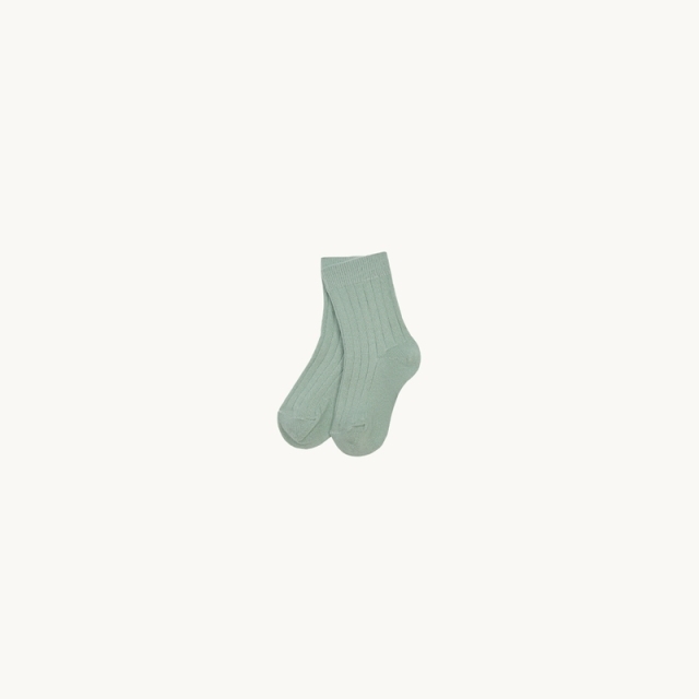 Носки в рубчик Зеленый Фото 1