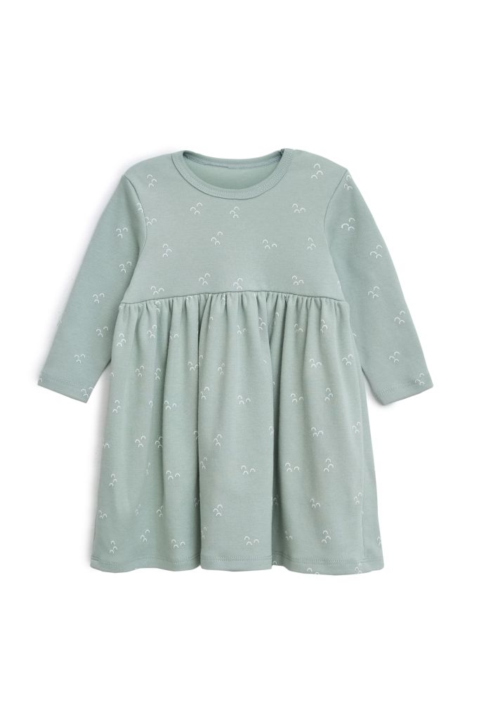 T704-040 Платье для девочки  Серо-зеленый